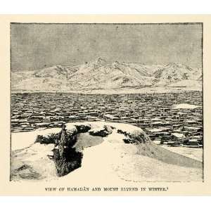  1903 Print Hamadan Mount Elvend Boudier Iran Mountain 