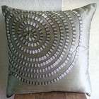 The HomeCentric Metallic Rings   22x22 Inches Large Pillow Covers 