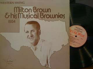 MILTON BROWN [Musical Brownies] WESTERN SWING 34  