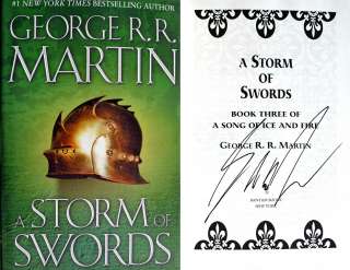 George RR Martin~SIGNED~A Storm of Swords~HC~BEAUTIFUL~NEW 