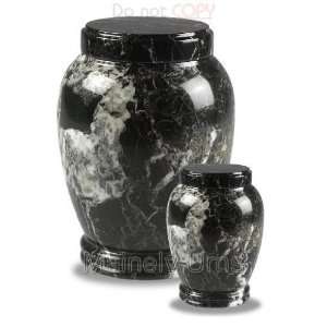  Black Column Marble Cremation Urn