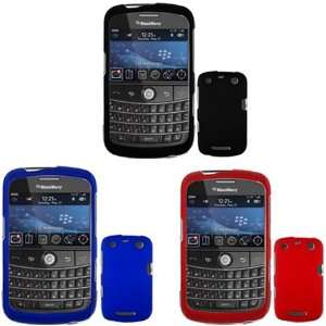 iNcido Brand Blackberry 9360/9370/Apollo Combo Rubber Black Protective 