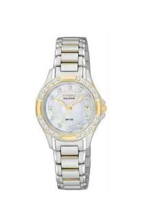Citizen Ladies Eco Drive Two Tone Diamond Watch EW2134 50D  