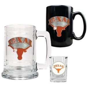  Texas Longhorns UT NCAA Beer Tankard & Shot Glass Sports 