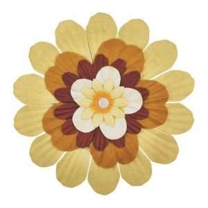 12 PACK CS STACKED FLOWERS 5PC YELLOW Papercraft, Scrapbooking (Source 