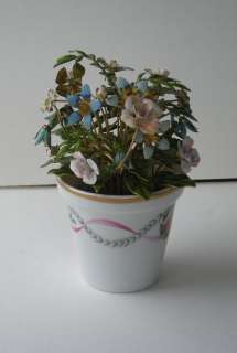   Hutcheson Gorham Enamel & Porcelain Floral/Flower Vase Arrangement