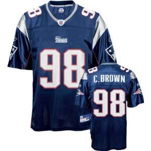 Chad Brown Navy Reebok NFL New England Patriots Kids 4 7 Jersey 