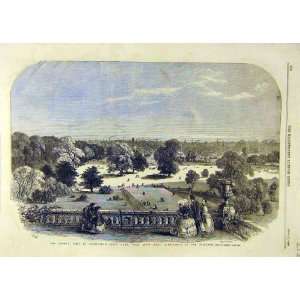  Queen Visit Birmingham Aston Park Hall Print 1858