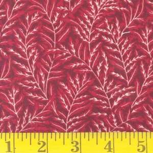  45 Wide Fandango Foliage Red Fabric By The Yard Arts 