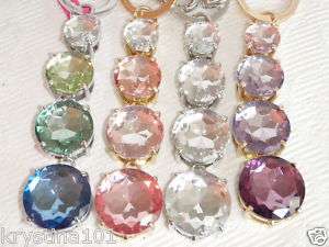 Purse Candy Round Gradient Sparkly Key Chain Fob New  