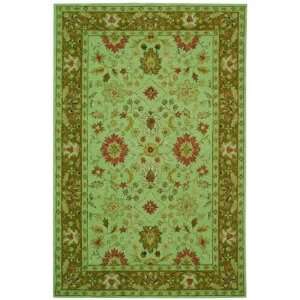   HK502A Light Green Country 89 x 119 Area Rug