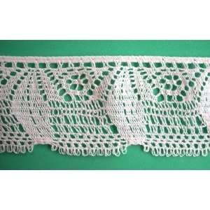  Wide White Cotton Flat Lace 1.75 Inch By The Yard Arts 