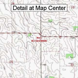  USGS Topographic Quadrangle Map   Nora, South Dakota 
