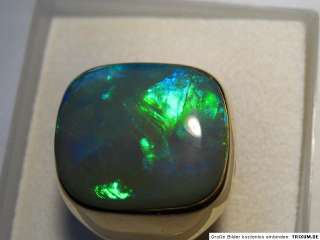 Big Men´s Ring with Fantastic Dark Opal, 6.95 c  VIDEO  
