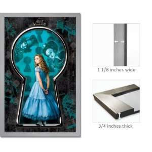  Silver Framed Alice In Wonderland Poster Key Hole Fr6210 