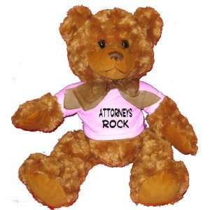  Attorneys Rock Plush Teddy Bear with WHITE T Shirt Toys 