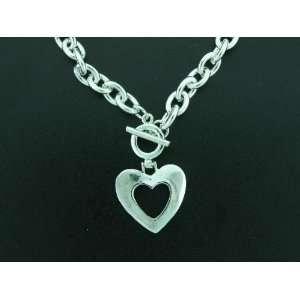  Center Cut Out Designer Theme Heart Necklace Everything 
