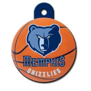  Memphis Grizzlies Round Pet ID Tag with laser engraving 