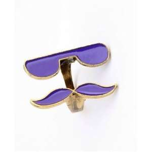    Charmed by Stacy Mustache Sunglasses Ring (PURPLE) Jewelry