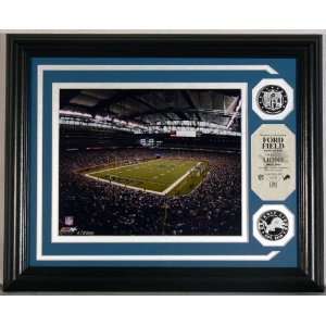  DETROIT LIONS Ford Field PHOTOMINT & 24KT GOLD COINS By 