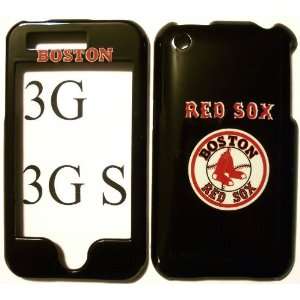 Boston Red Sox baseball logo Black Apple iPhone 3 3g s Faceplate Hard 