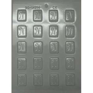   CK Products 1 1/4 Inch N Initial Mint Chocolate Mold