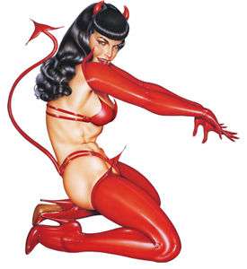 Pin Up Bettie Page Decal   Sticker 10  