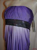 BFS03~NEW NWT MY MICHELLE Purple Ombre Strapless Sequin Accent Tube 