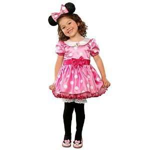  Minnie Mouse Pink Toddler Costume Dress for Girls Size 18 