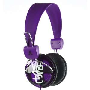    Wesc 2 Color Check Conga Headphones   Purple X No Size Electronics