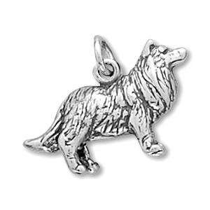  Dog Breed   Collie Charm Sterling Silver Jewelry