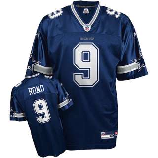 Tony Romo Jersey   Romo Dallas Cowboys Navy #9 Replica Reebok Jersey 