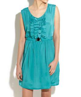 Mint Green (Green) Apricot Mint Green Pleat Detail Dress  249234937 