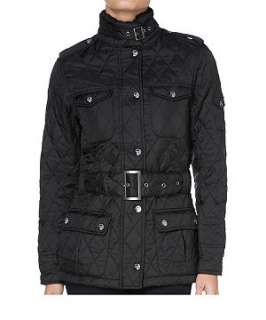 Black (Black) Le Breve Goldie Quilted Jacket  228612401  New Look