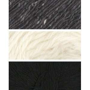  Trellis Tweed Scarf Kit Charcoal 