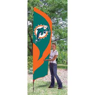 Miami Dolphins Tailgating Party Animal Miami Dolphins Tall Team Flag
