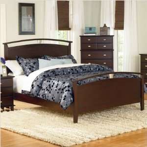  Bundle 09 Jerome Arched Bed in Cherry Size Queen