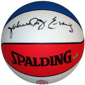  Julius Erving Autographed ABA Basketball Sports 