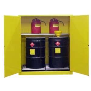  Flammable Drum Storage Cabinet   65Hx59Wx34D, 120 Gal 