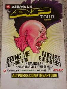AP Tour POSTER Bring Me The Horizon August Burns Red  
