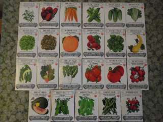   HART HEIRLOOM VEGETABLE SEEDS Great Heritage Garden Seed Combo  