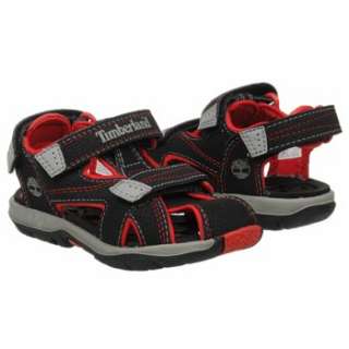 Kids Timberland  Mad River Close Toe T/P Black/Red Shoes 