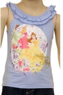 Disney PRINCESS Belle Outfit Set Shirt Skort 4 5 6 6X  