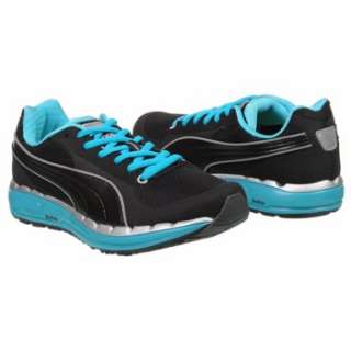 Athletics Puma Womens Faas 500 Black/Silver/Blue Shoes 