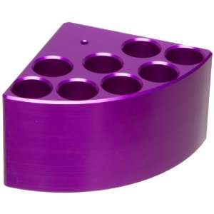 Chemglass CG 1991 P 23 Purple Anodized Aluminum 8 Place Pie Wedge, For 