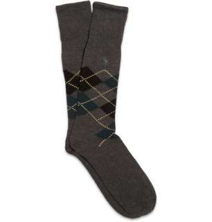   Accessories  Socks  Formal socks  Argyle Cotton Blend Socks