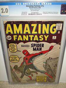 Amazing Fantasy #15 CGC 2.0 Origin 1st Spider man 71 cm  