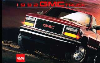 1992 GMC Truck Sales Brochure Syclone Sierra Yukon GT  