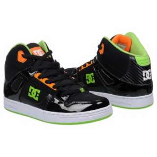 Athletics DC Shoes Kids Rebound Black/Orange/Lime Shoes 