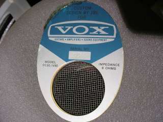 EXTRA RARE VOX Winston V419 JBL D130 375 Hartsfield Lns  